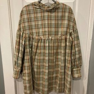 Town Clothes Salima Dress Prairie Plaid - S